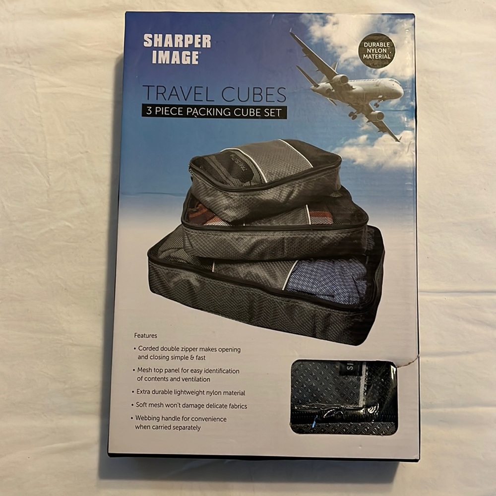 Sharper Image Set of 3 Travel Cubes NIB